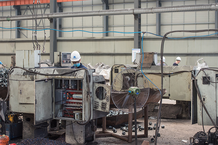 扬中网架配件-锥头加工车间